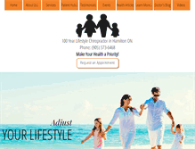 Tablet Screenshot of paramountfamilychiropractic.com